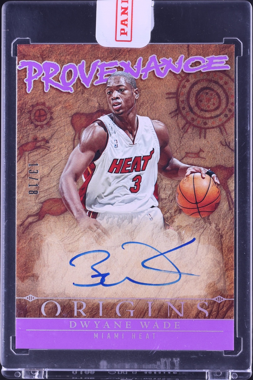 2024 Panini Origins Provenance Purple FOTL Dwayne Wade AUTO /18 #PA-WAD
