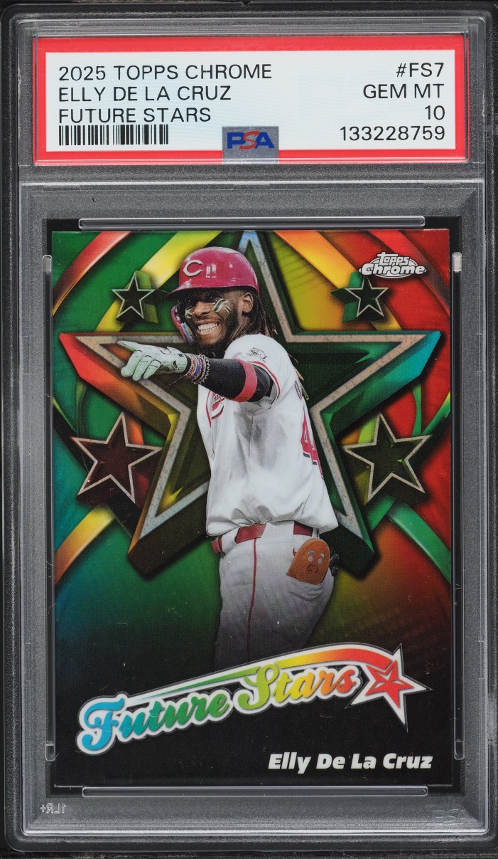 2025 Topps Chrome Future Stars Elly De La Cruz #FS-7 PSA 10 GEM MINT