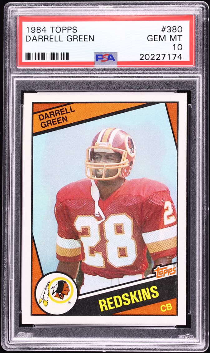 1984 Topps Football Darrell Green ROOKIE #380 PSA 10 GEM MINT