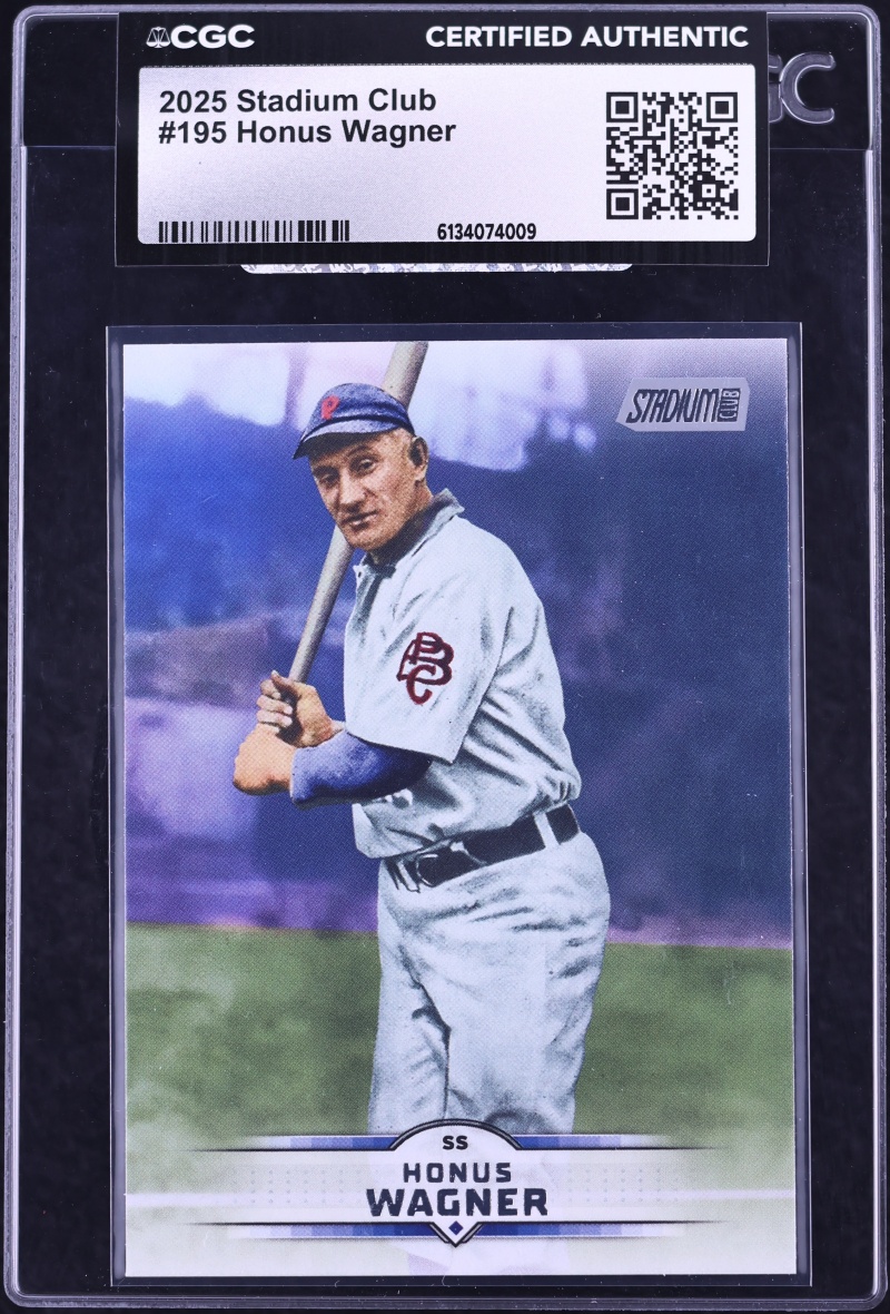 2025 Stadium Club Honus Wagner #195 CGC AUTH