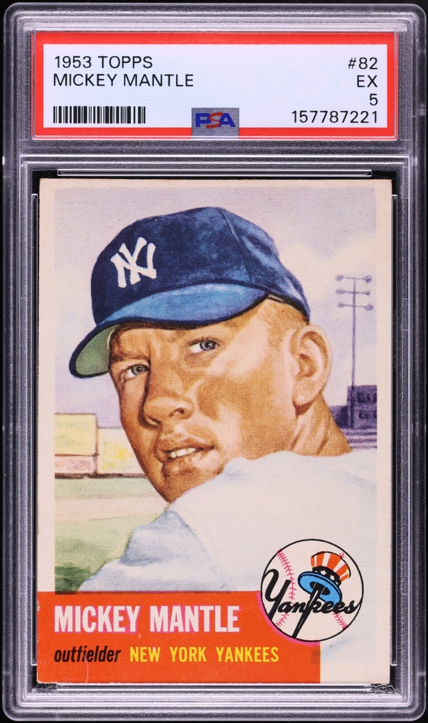 1953 Topps Mickey Mantle #82 PSA 5 EX