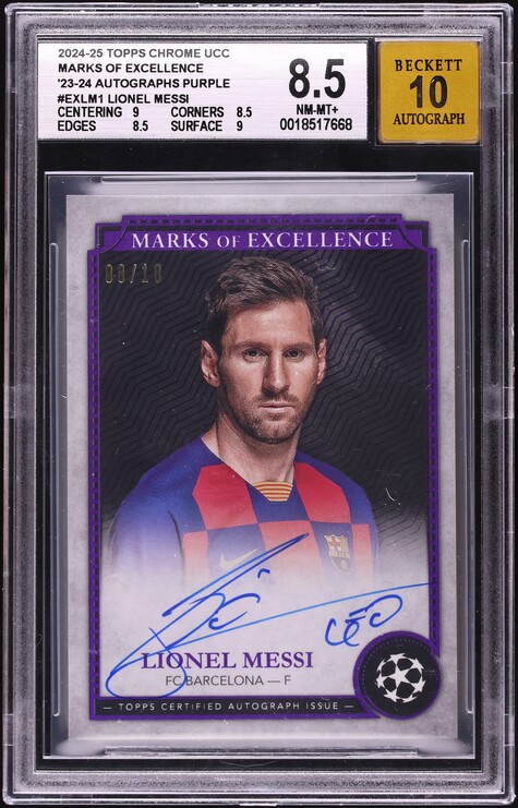 2020 Topps Chrome UEFA Champions League Golazo Lionel Messi #GOL