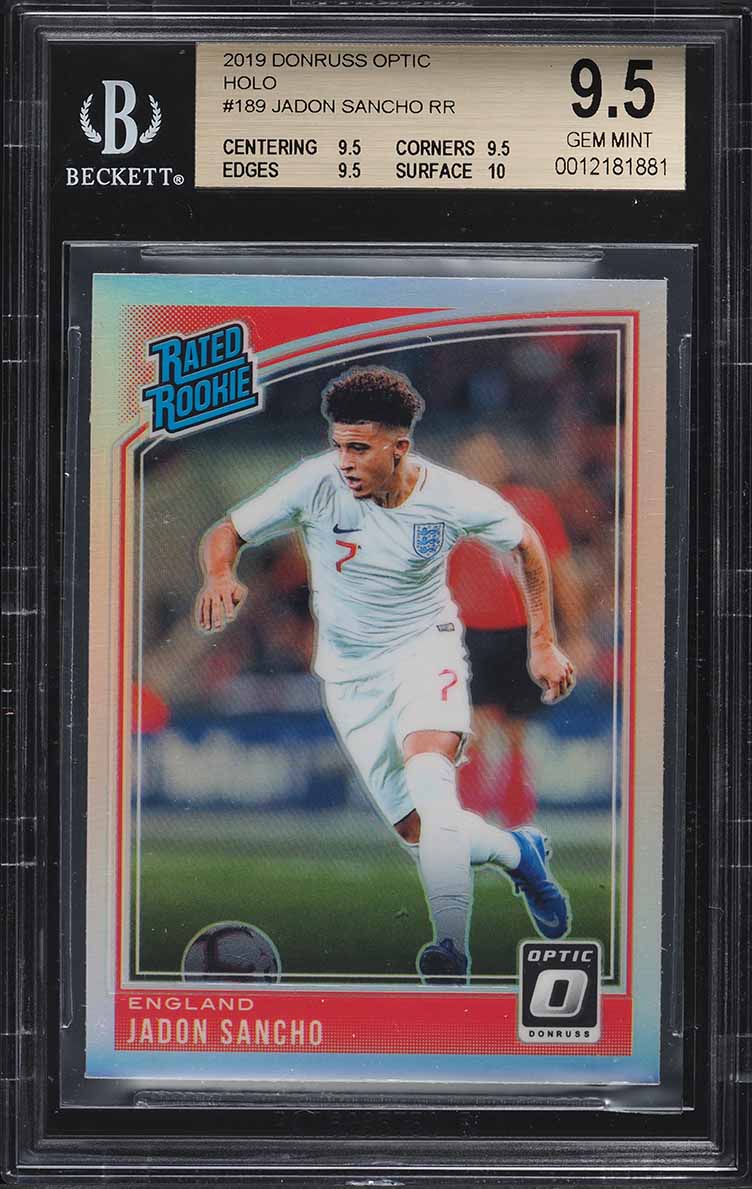 2018 Donruss Optic Holo Jadon Sancho ROOKIE #189 BGS 9.5 GEM MINT