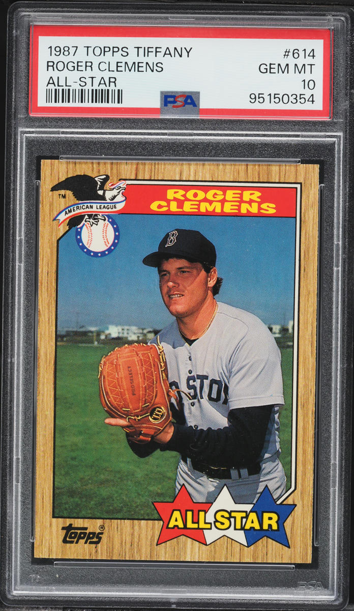 1987 Topps Tiffany All-Star Roger Clemens #614 PSA 10 GEM MINT