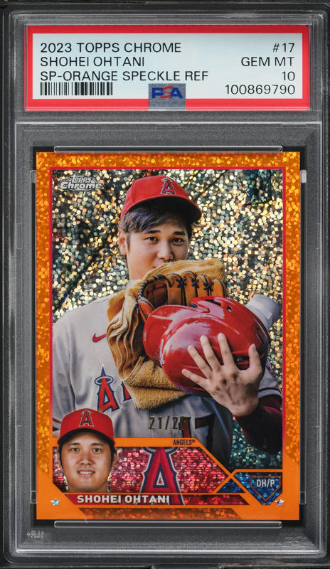 2023 Finest Gold Mini Diamond Shohei Ohtani /50 #17 PSA 9 MINT on