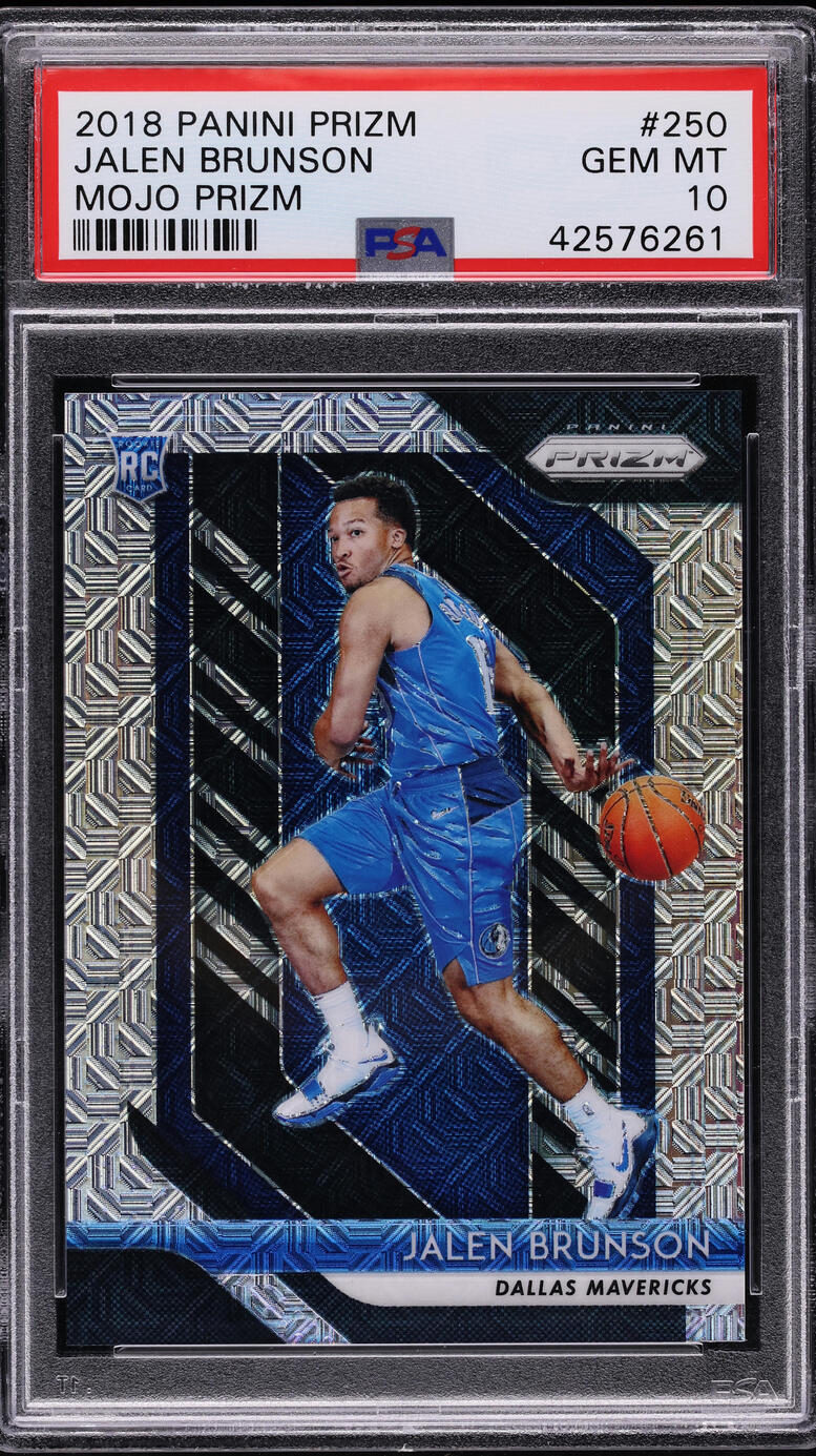 2018 Panini Prizm Mojo Jalen Brunson ROOKIE /25 #250 PSA 10 GEM MINT