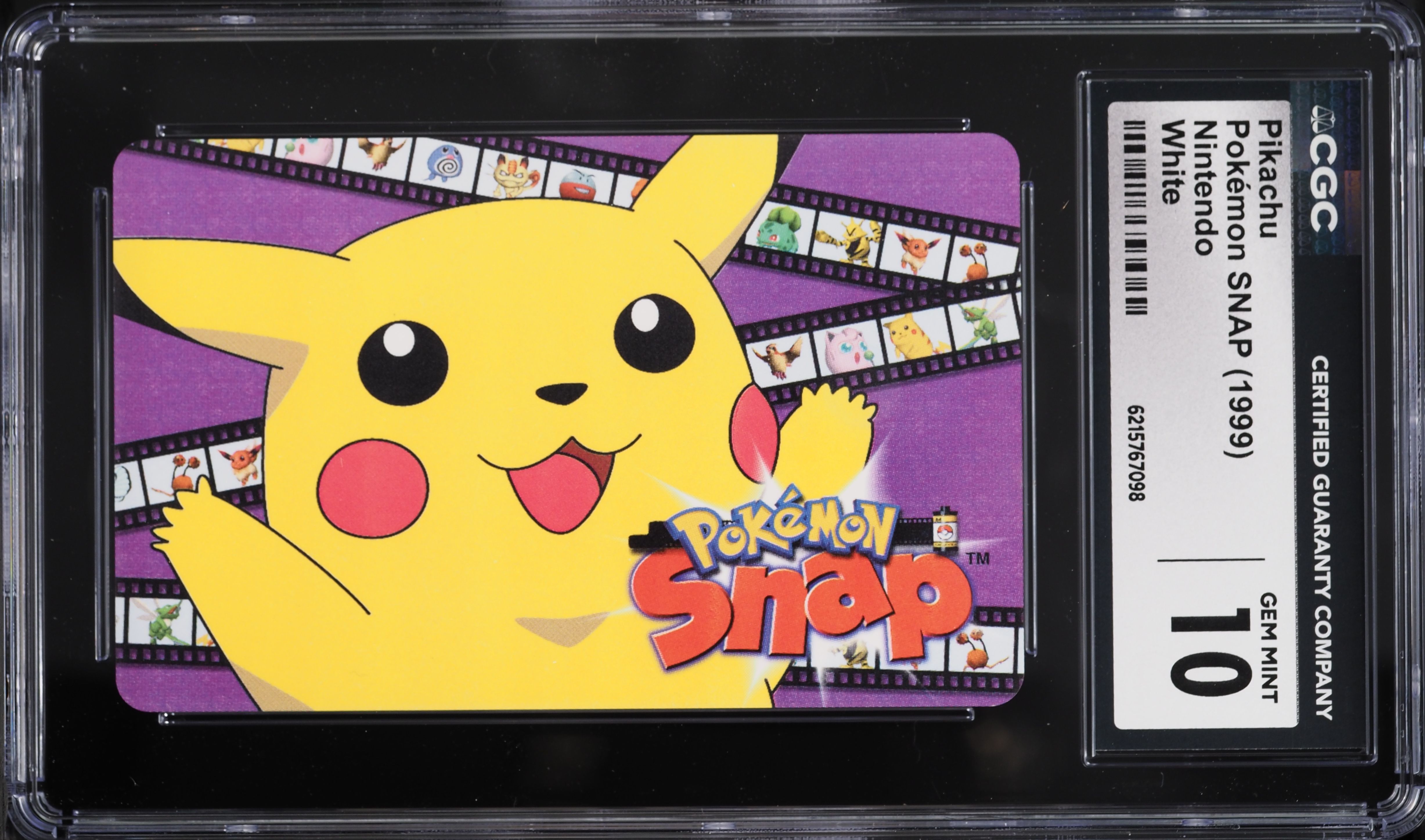 1999 Pokemon SNAP Blockbuster White Pikachu CGC 10 GEM MINT