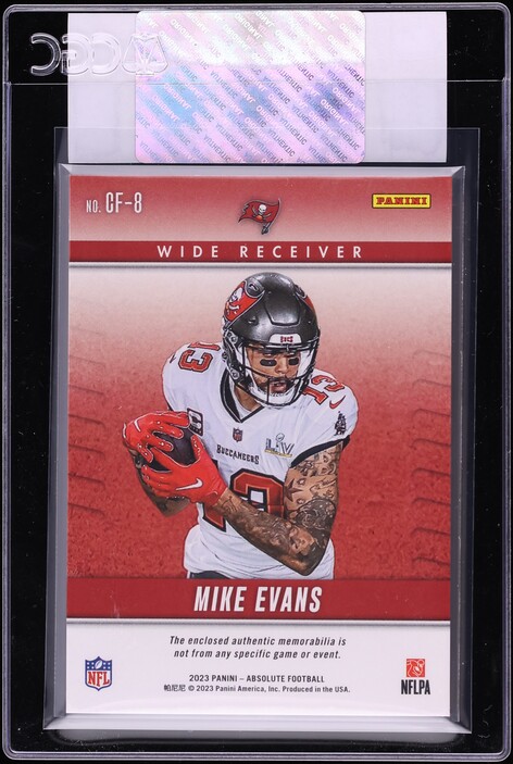 2023 Absolute Championship Mike Evans PATCH #CF-8 CGC AUTH