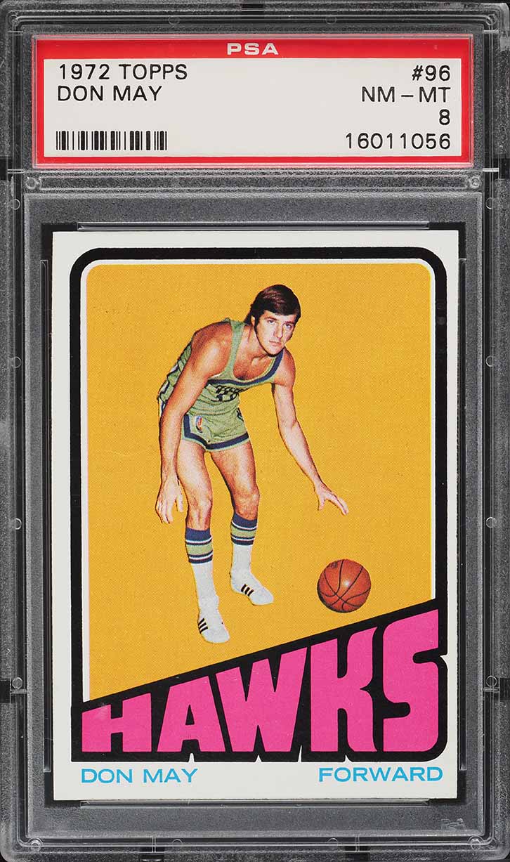 1972 Topps Basketball Don May #96 PSA 8 NM-MT