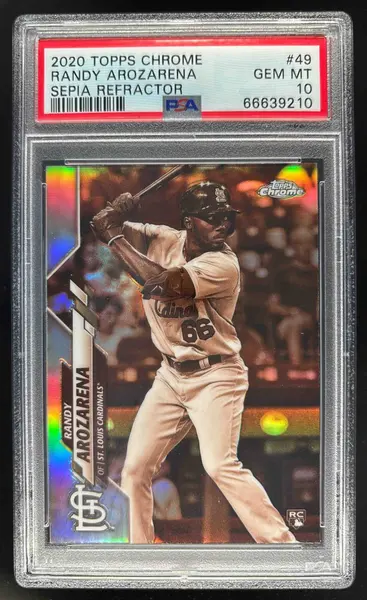 2020 Topps Randy Arozarena ROOKIE #229 PSA 10 GEM MINT on Fanatics