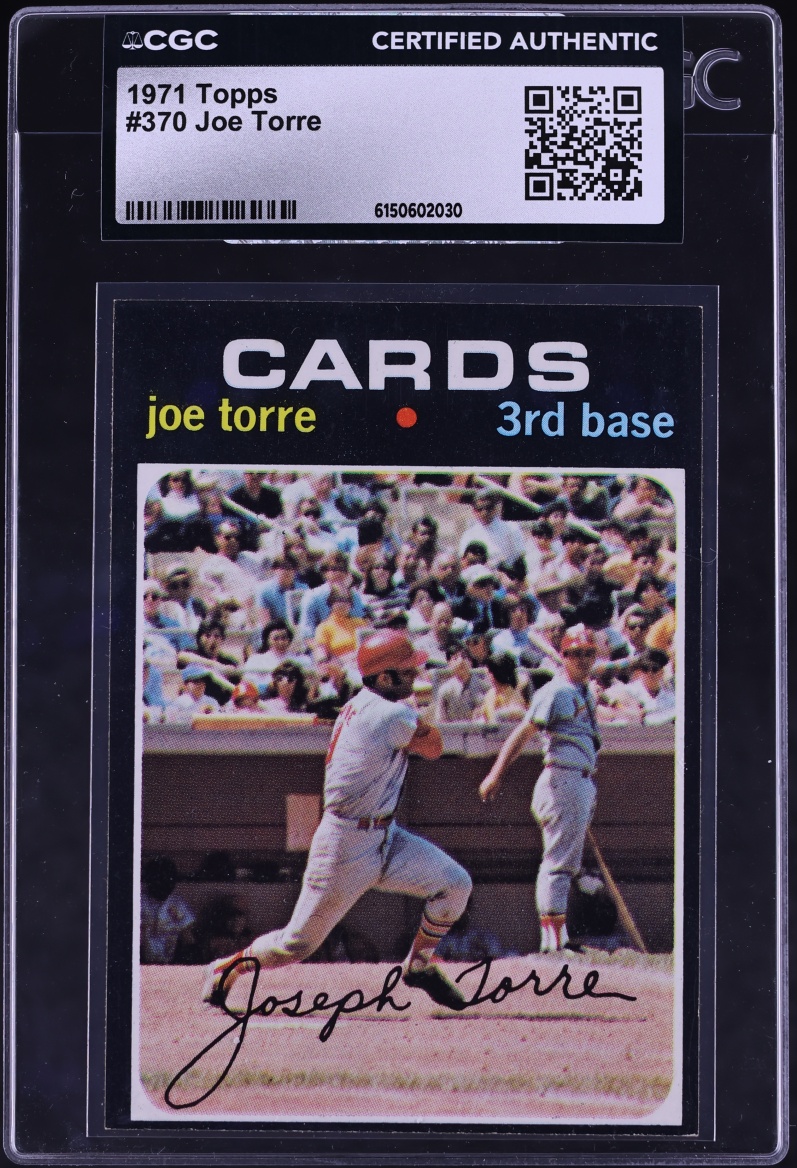 1971 Topps Joe Torre #370 CGC AUTH