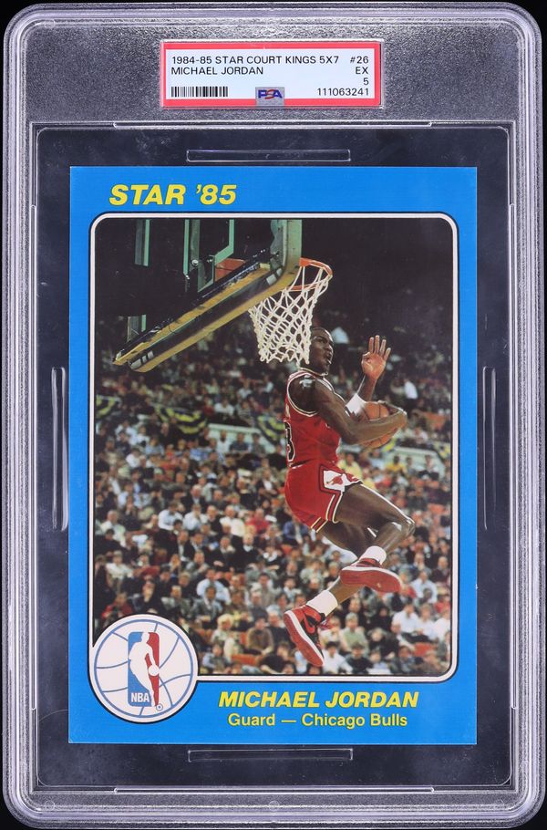 1984 Star Court Kings 5x7 Michael Jordan ROOKIE #26 PSA 5 EX