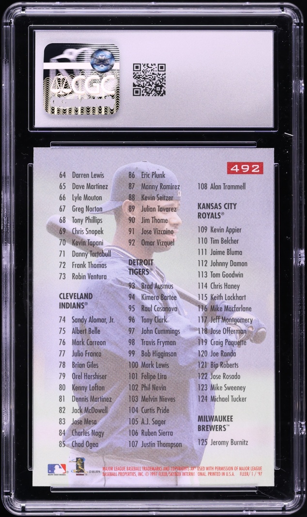1997 Fleer Ken Griffey Jr. #492 CGC 9 MINT