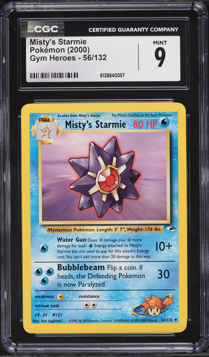 2000 Pokemon Gym Heroes Misty's Starmie #56 CGC 9 MINT
