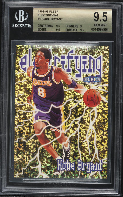 1998 Fleer Brilliants Shining Stars Pulsars Kobe Bryant #14 PSA 6