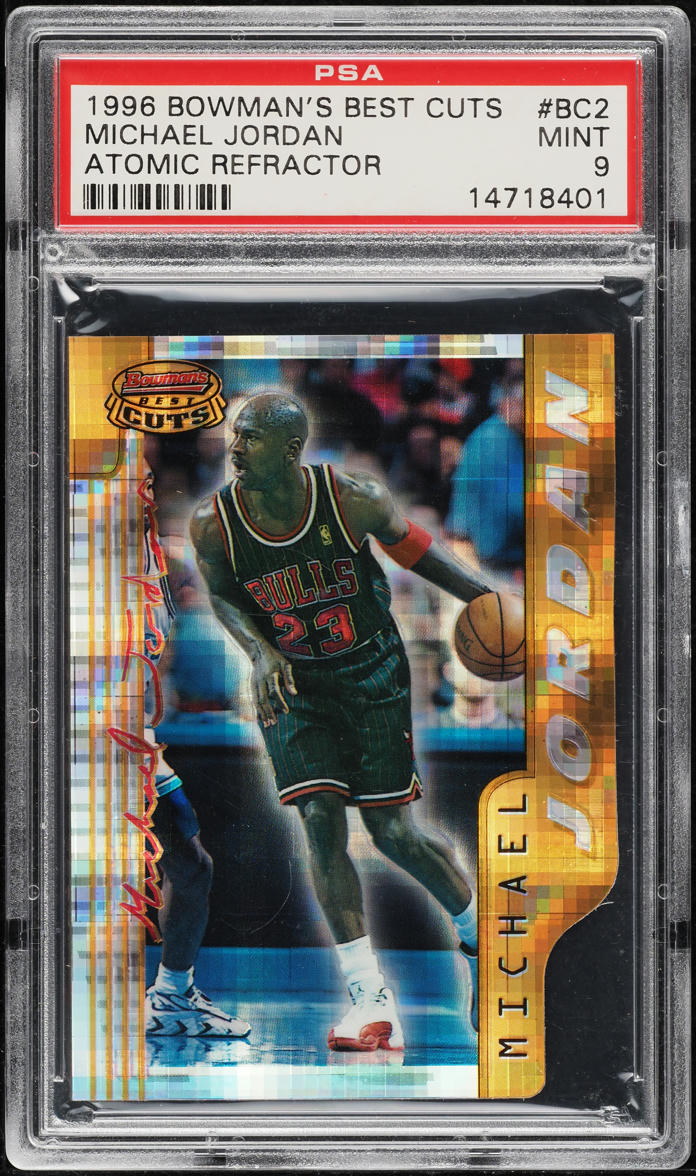 1996 Bowman's Best Cuts Atomic Refractor Michael Jordan #BC2 PSA 9 MINT