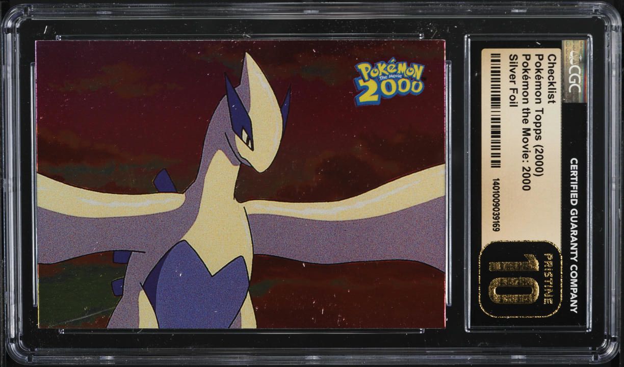 2000 Topps Pokemon The Movie Silver Foil Checklist CGC 10 PRISTINE