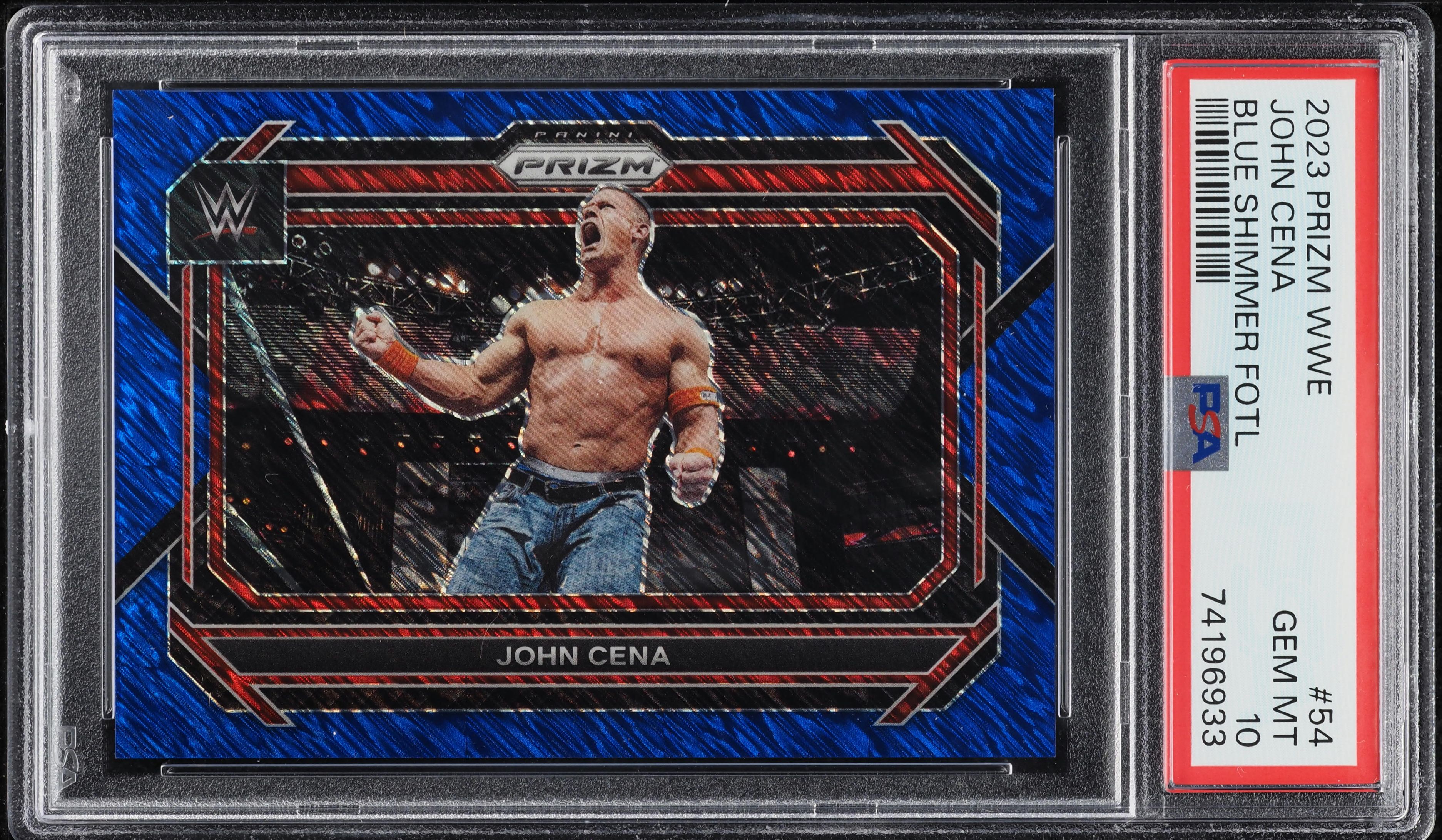 2014 Topps Chrome WWE Gold Refractor John Cena /50 #25 PSA 10 GEM