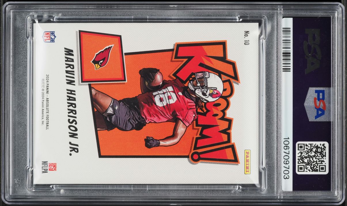 2024 Absolute Kaboom! Horizontal Marvin Harrison Jr. ROOKIE #10 PSA 10 GEM MINT