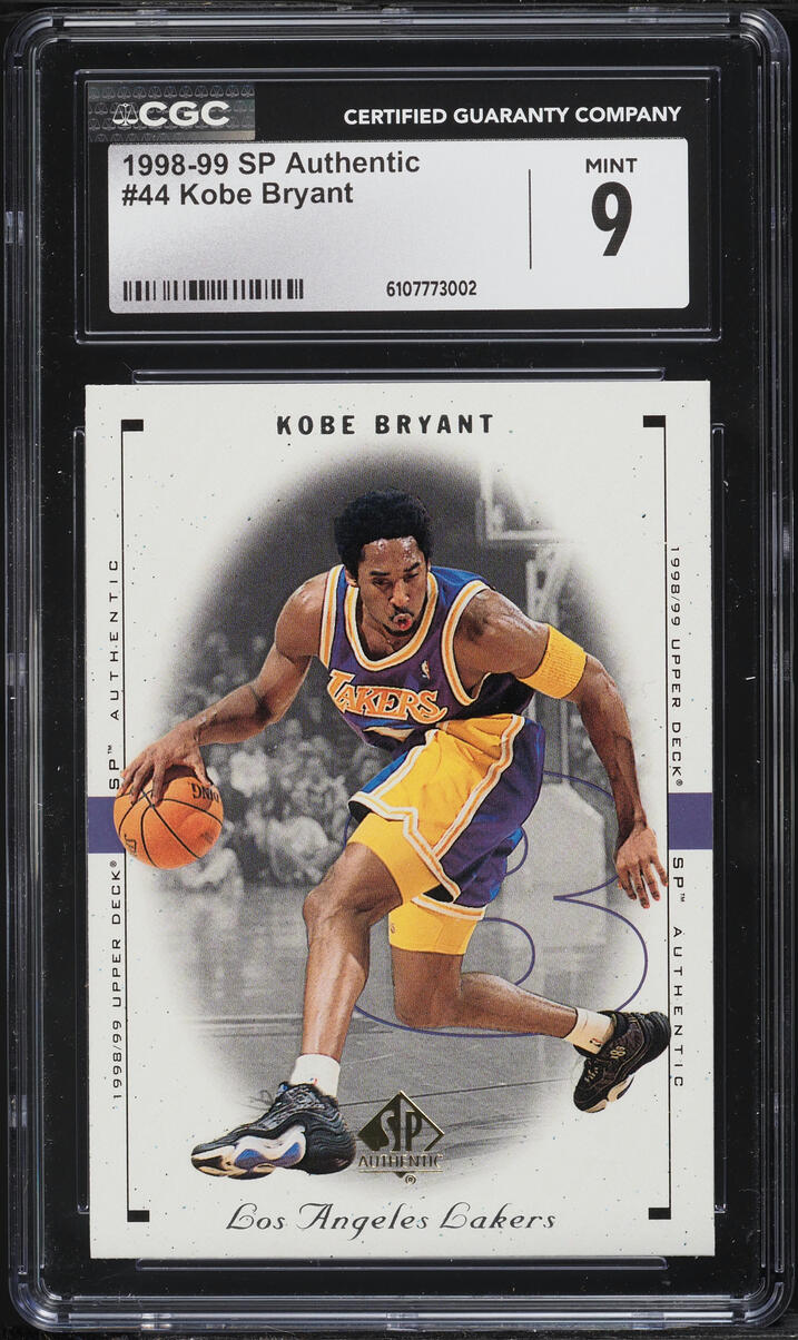1998 SP Authentic Kobe Bryant #44 CGC 9 MINT