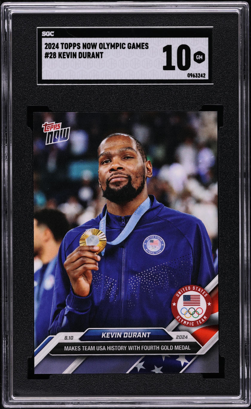 2024 Topps Now Olympic Games Kevin Durant #28 SGC 10 GEM MINT
