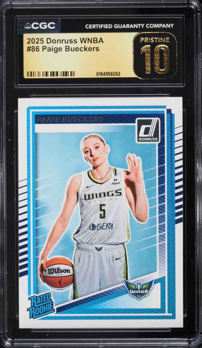 2025 Donruss WNBA Paige Bueckers ROOKIE #86 CGC 10 PRISTINE