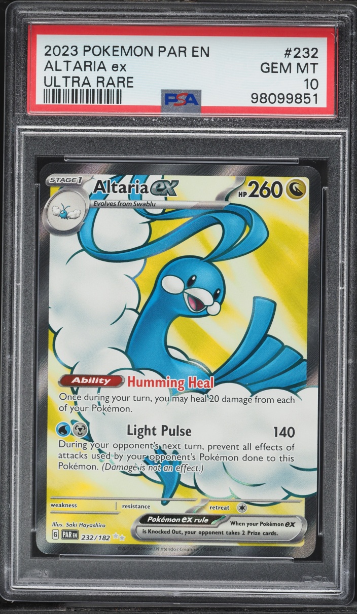 2023 Pokemon Scarlet & Violet Paradox Rift Full Art Altaria Ex #232 PSA 10 GEM MINT