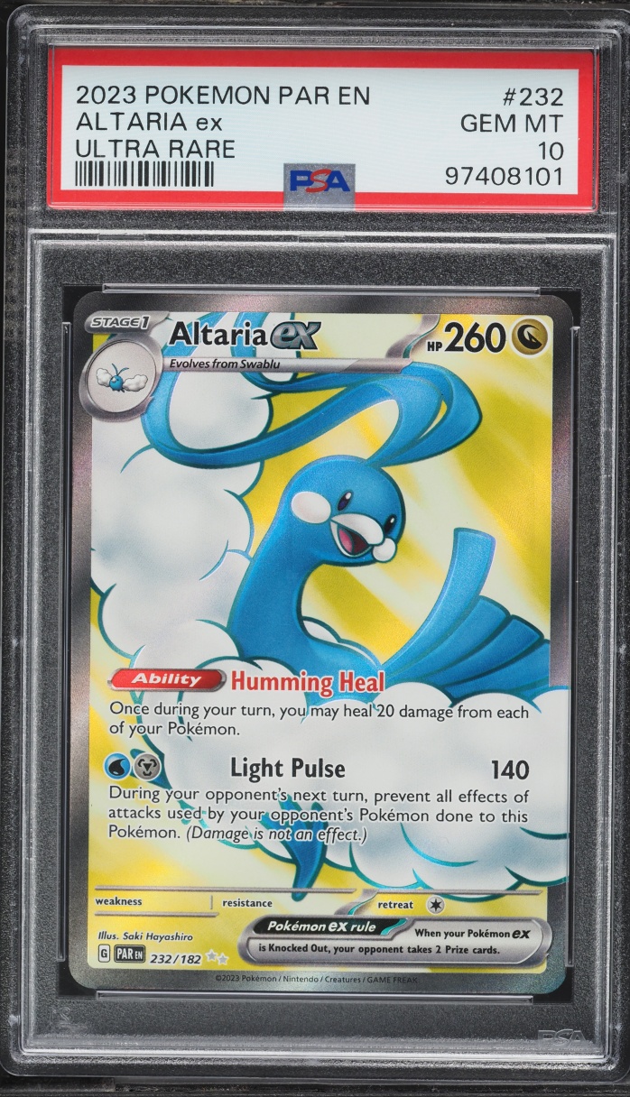 2023 Pokemon Scarlet & Violet Paradox Rift Full Art Altaria Ex #232 PSA 10 GEM MINT