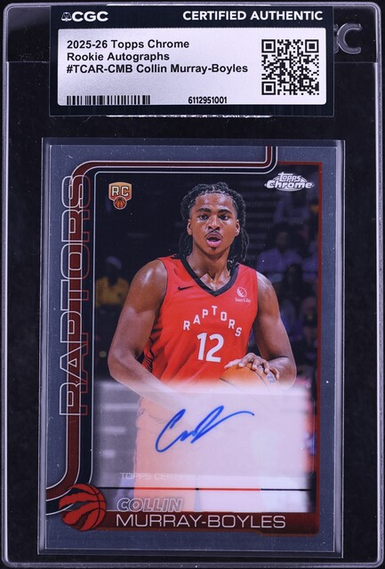 2025-26 Topps Chrome Blue Refractor Collin Murray-Boyles ROOKIE