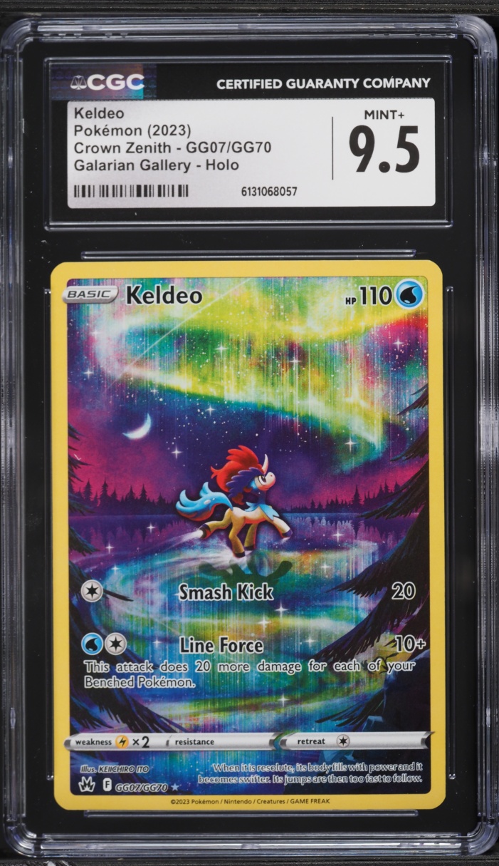 2023 Pokemon Sword & Shield Crown Zenith Alt Art Keldeo #GG07 CGC 9.5 MINT+
