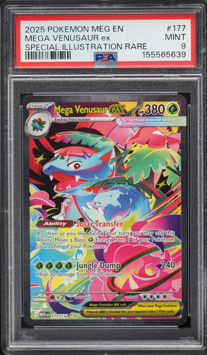 2025 Pokemon Mega Evolution SIR Mega Venusaur Ex #177 PSA 9 MINT