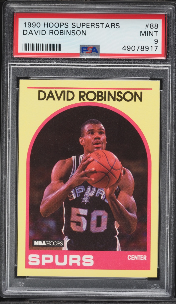 1990 Hoops Superstars David Robinson ROOKIE #88 PSA 9 MINT