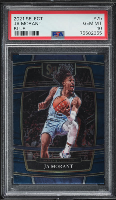 2021 Select Blue Retail Ja Morant #75 SGC 10 GEM MINT on Fanatics
