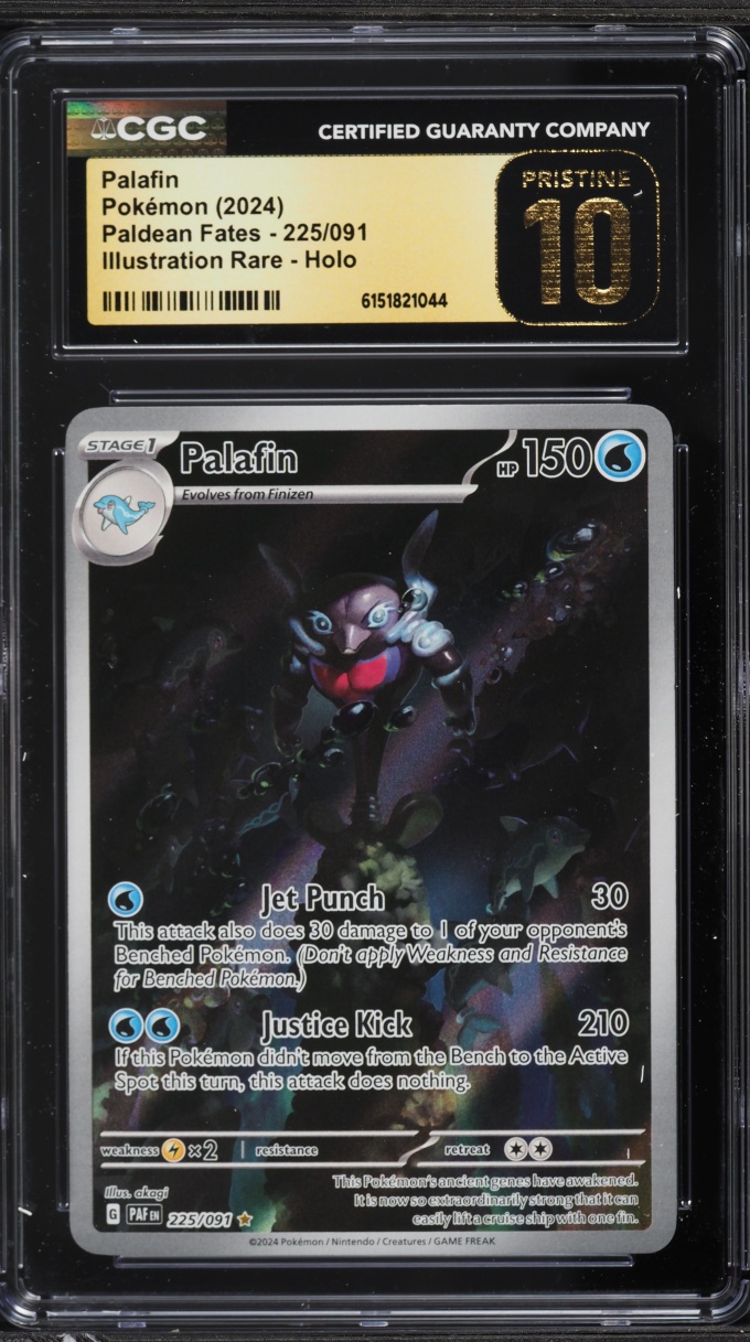 2024 Pokemon Scarlet & Violet Paldean Fates IR Palafin #225 CGC 10 PRISTINE