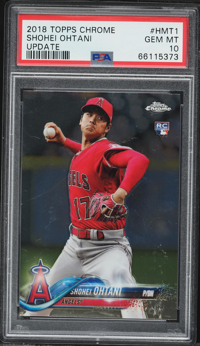 2018 Topps Chrome Update Shohei Ohtani ROOKIE #HMT1 PSA 10 GEM MINT