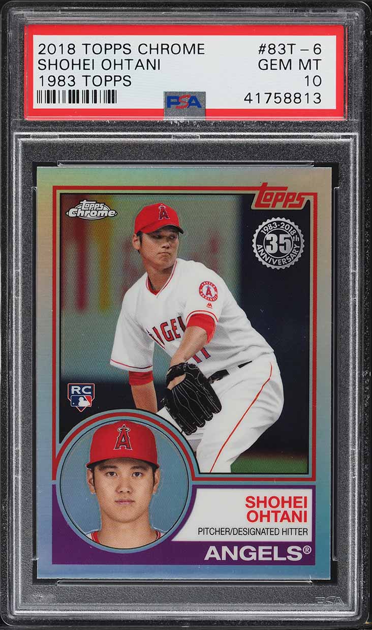2018 Topps Heritage Chrome Refractor Shohei Ohtani ROOKIE