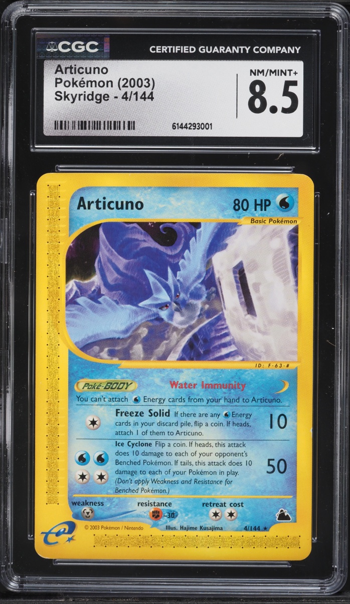 2003 Pokemon Skyridge Articuno #4 CGC 8.5 NM-MT+