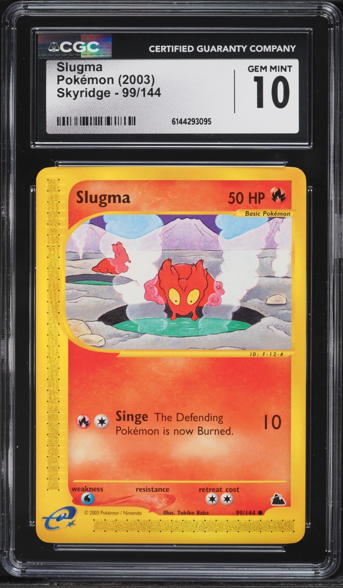 2003 Pokemon Skyridge Slugma #99 CGC 10 GEM MINT