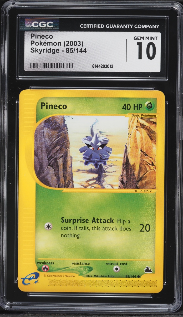 2003 Pokemon Skyridge Pineco #85 CGC 10 GEM MINT