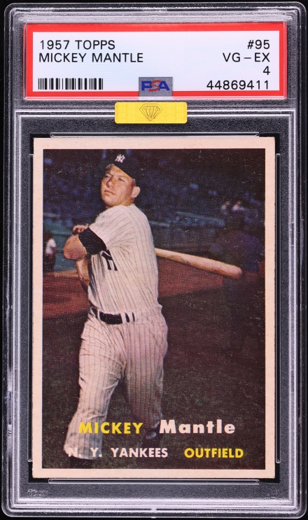 1957 Topps Mickey Mantle #95 MBA PSA 4 VGEX