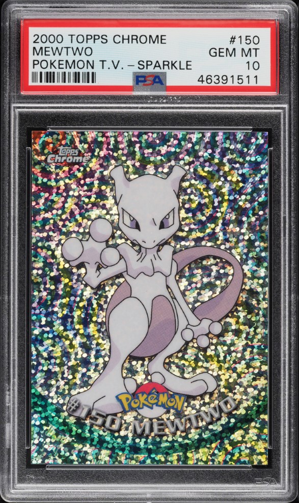 2000 Topps Chrome Pokemon Series 2 Sparkle Mewtwo #150 PSA 10 GEM MINT