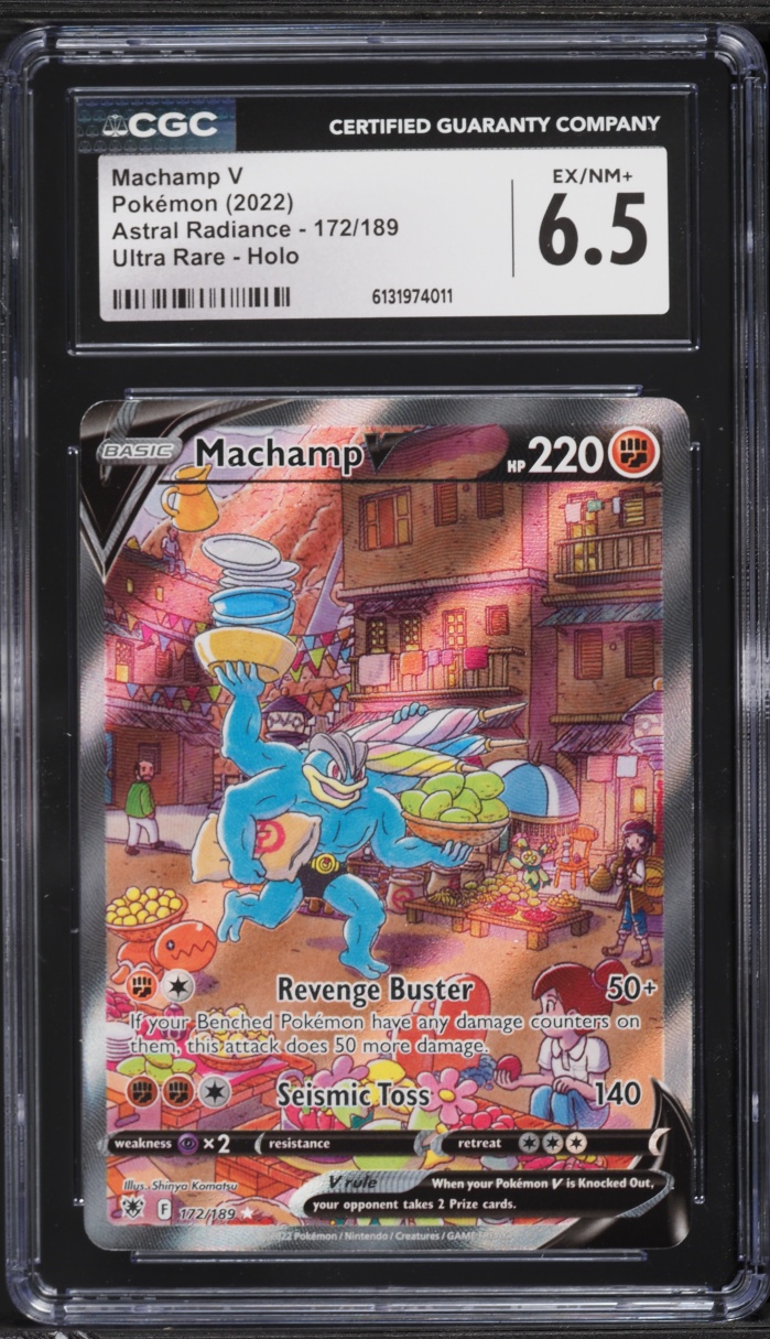 2022 Pokemon Sword & Shield Astral Radiance Alt Art Machamp V #172 CGC 6.5 EXMT+