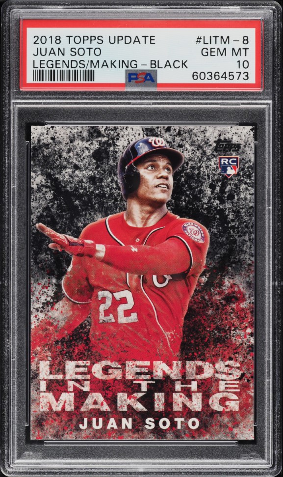 2018 Topps Update Legends In The Making Black Juan Soto ROOKIE #LITM-8 PSA 10 GEM MINT