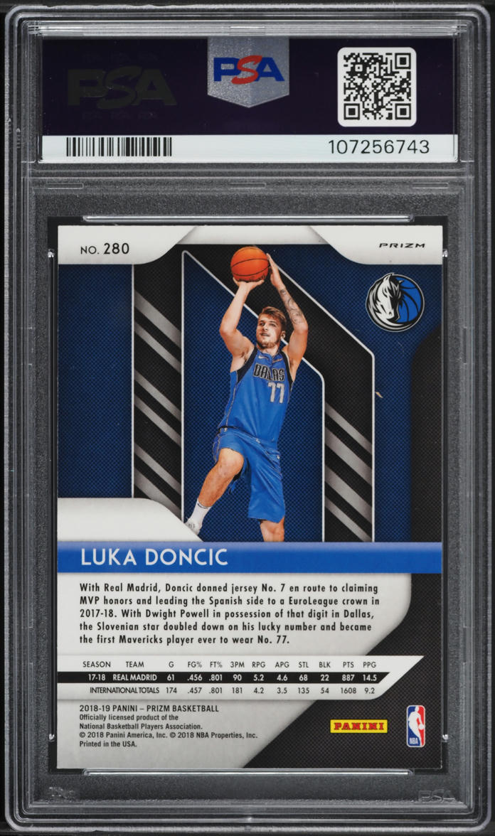 その他 2018 Luka Doncic Prizm Rc PSA #280 Amazon.com: Luka Doncic 2018-19 Panini Prizm Rookie Card