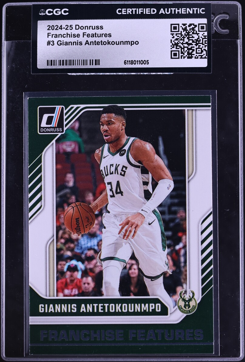 2024 Donruss Franchise Features Giannis Antetokounmpo #3 CGC AUTH