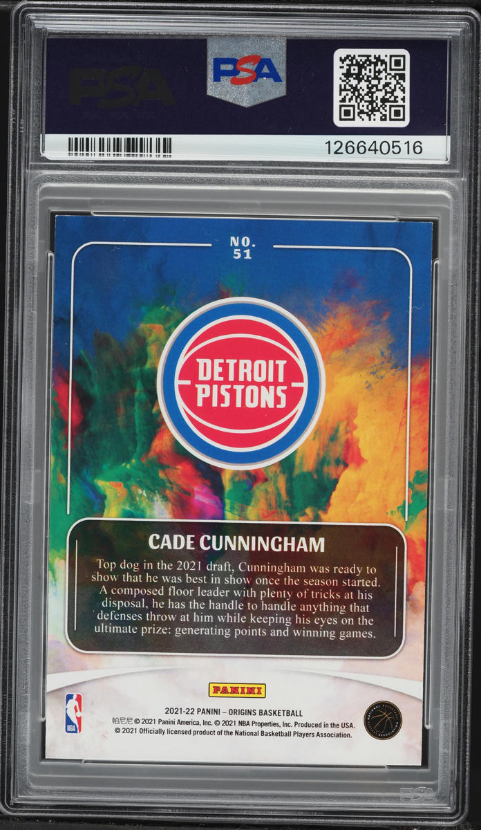 2021 Panini Origins Cade Cunningham ROOKIE #51 PSA 8 NM-MT