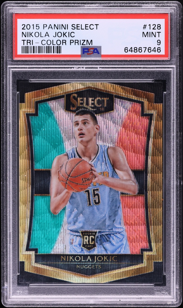 2015 Select Tri-Color Nikola Jokic ROOKIE #128 PSA 9 MINT