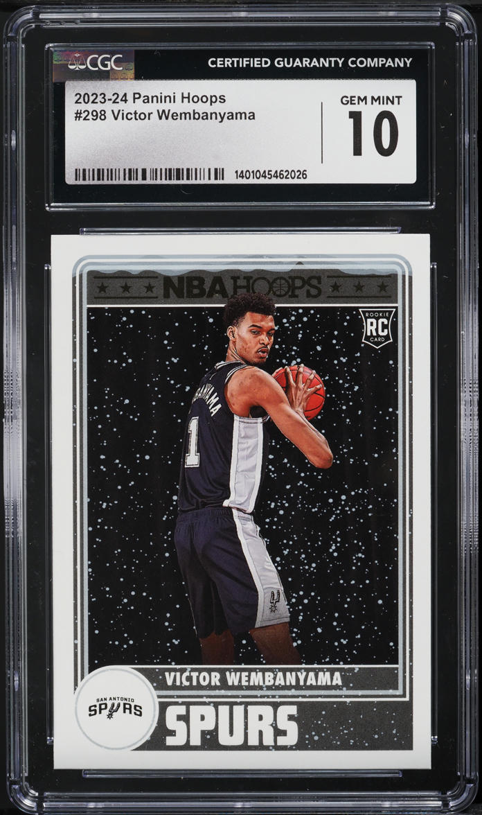 2023 Hoops Winter Victor Wembanyama ROOKIE #298 CGC 10 GEM MINT