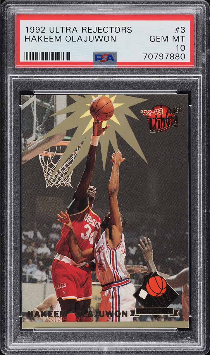 1992 Ultra Rejectors Hakeem Olajuwon #3 PSA 10 GEM MINT