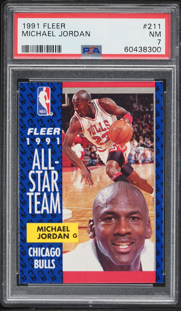 1991 Fleer Basketball Michael Jordan #211 PSA 7 NRMT
